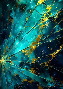 Abstract Shattered Glass