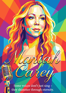 Mariah Carey Pop Art Portrait
