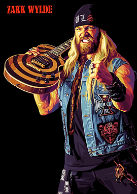 Zakk Wylde with Guitar