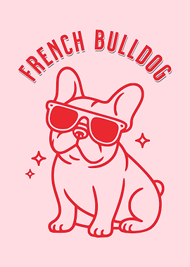 French Bulldog Wearing Sunglasses