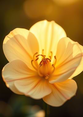 Golden Tulip in Sunlight