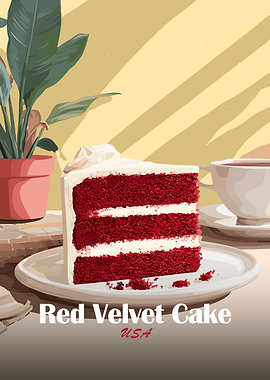 Red Velvet Cake Slice