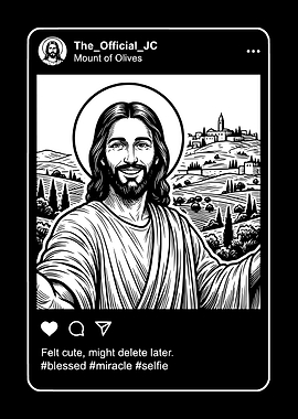 Jesus Mount of Olives Selfie