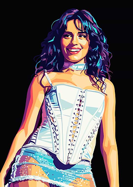 Camila Cabello Pop Art Portrait