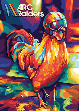 ARC Raiders Rooster with Helmet and Goggles