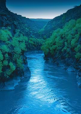 River Gorge at Dusk