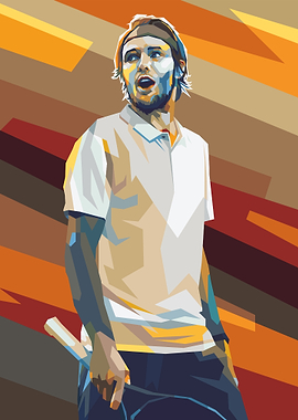 Alexander Bublik in Pop Art Style