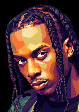 Playboi Carti Pop Art Portrait