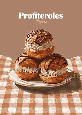 Profiteroles with Chocolate Drizzle