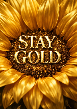 Stay Gold Sunflower