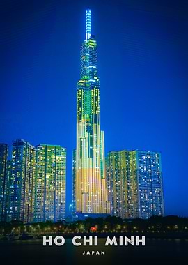 Ho Chi Minh Cityscape at Night