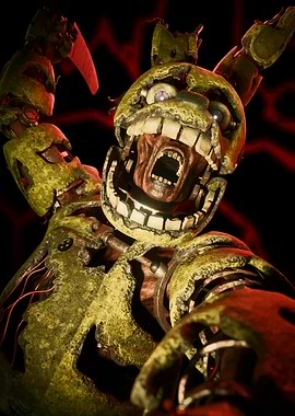 Scary Springtrap Animatronic Close-up