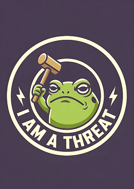 Frog Holding a Mallet