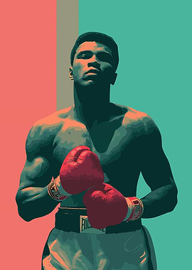 Muhammad Ali Pop Art Portrait