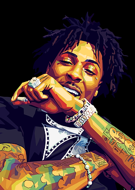 YoungBoy Never Broke Again Pop Art Portrait