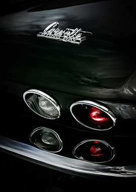 Corvette Sting Ray Tail Lights Poster