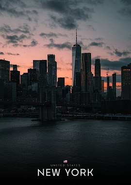 New York City Skyline at Dusk