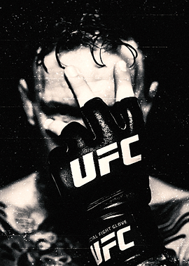UFC Fighter with Glove of Conor