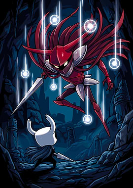 Hollow Knight Characters in Battle