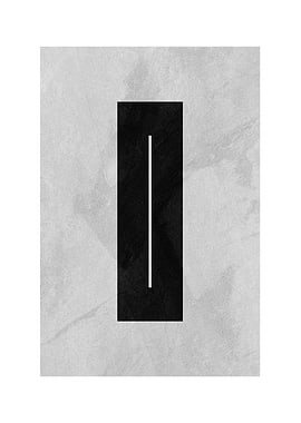 Minimalist Black and White Abstract Art