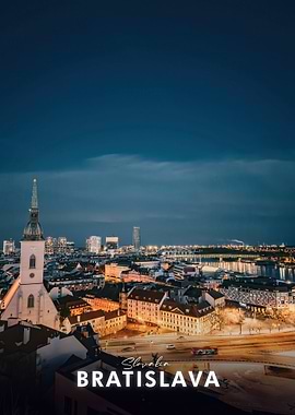 Bratislava Cityscape at Dusk
