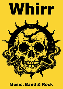 Whirr Music Band Rock Skull Snake
