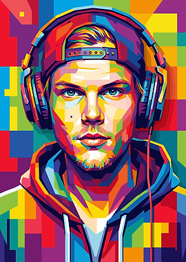 Avicii Pop Art Portrait