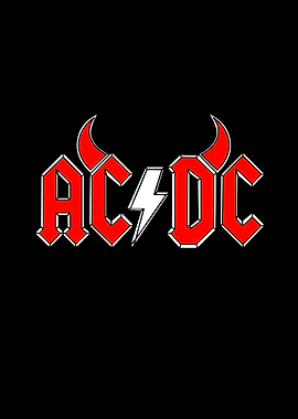 ACDC Logo with Devil Horns