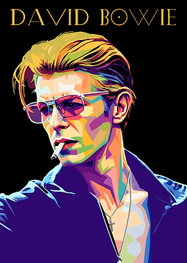 David Bowie Pop Art Portrait