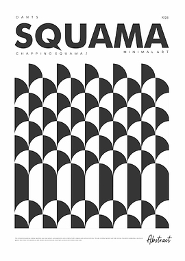 Minimalist Abstract Squama Poster