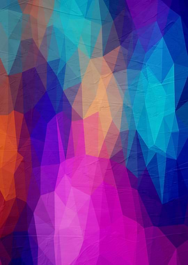 Abstract Geometric Polygonal Art