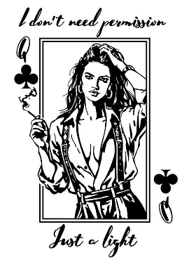 Queen of Clubs Smoking
