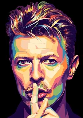 David Bowie Pop Art Portrait