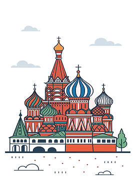 St. Basil's Cathedral Illustration