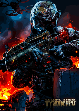 Escape From Tarkov Soldier with Drone