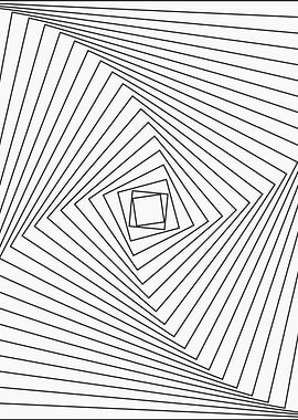 Abstract Geometric Optical Illusion