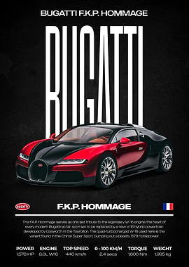Bugatti F.K.P. Hommage Poster