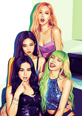 Blackpink Pop Art Portrait