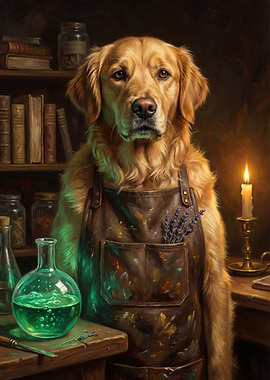 Golden Retriever Alchemist Dog
