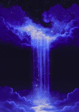 Magical Waterfall of Stars