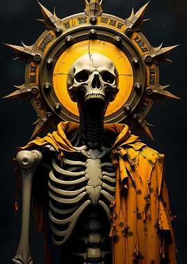Skeleton with Golden Halo