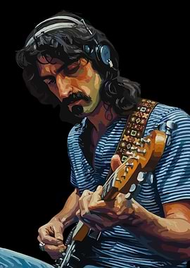 Frank Zappa Playing Guitar