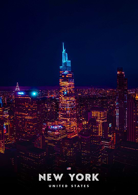 New York City Skyline at Night
