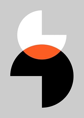 Abstract Geometric Shapes with Overlapping Circles