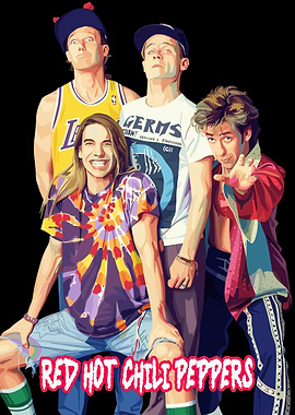 Red Hot Chili Peppers Band Portrait