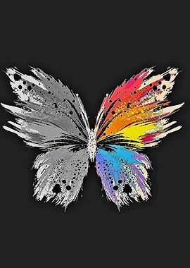 Abstract Butterfly Art