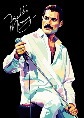 Freddie Mercury Pop Art Portrait