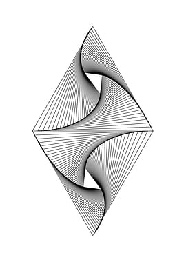 Geometric Abstract Line Art