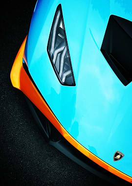 Close-up Lamborghini Poster