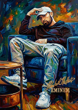 Eminem Portrait Painting